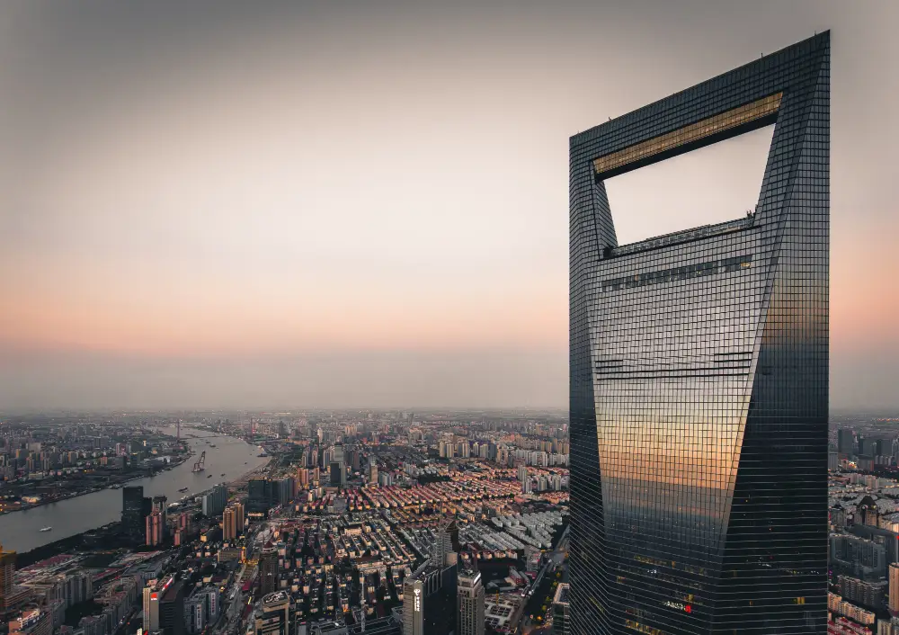 Modern business city skyline representing HSM & Partners global financial services